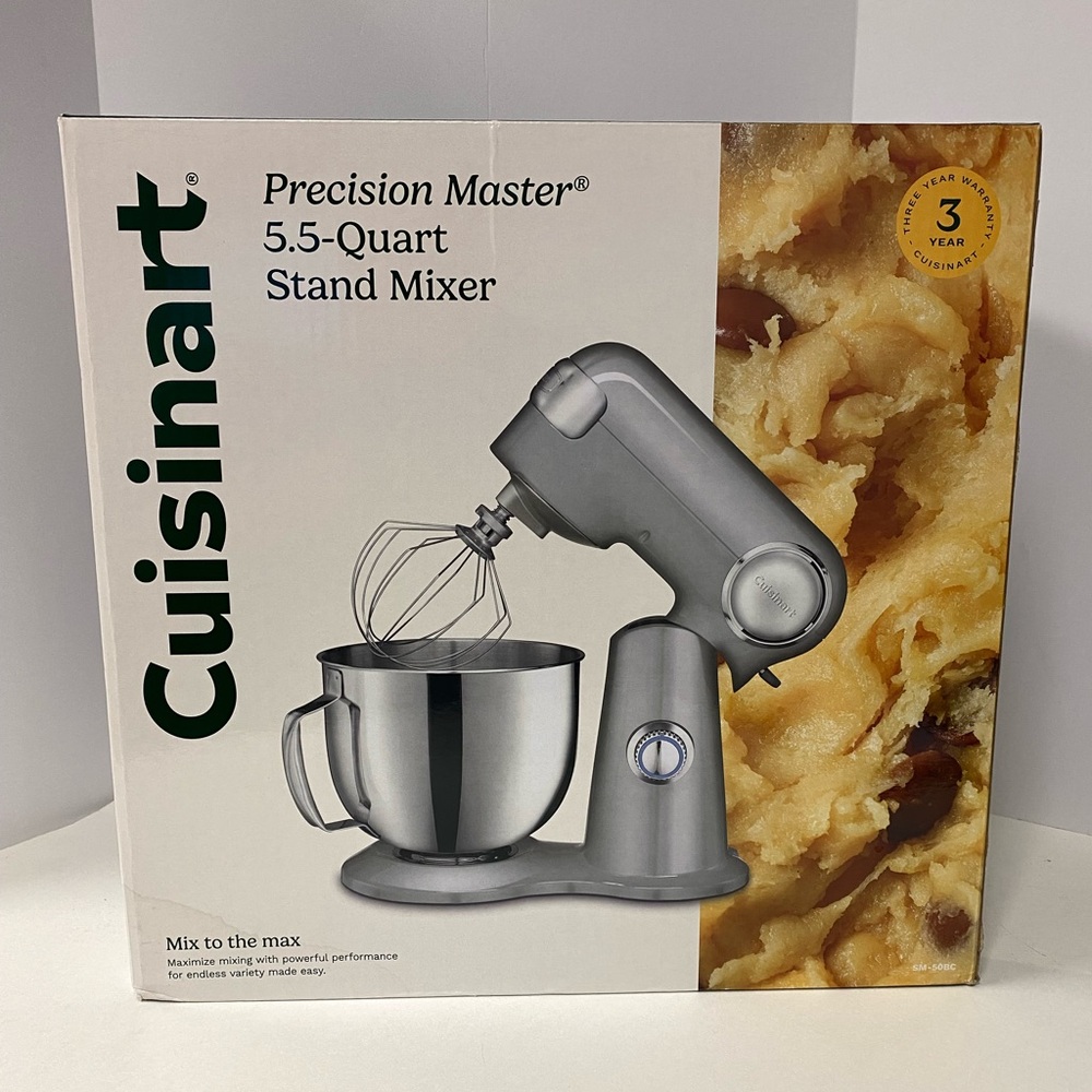 Cuisinart 5.5-Quart Stand Mixer 
- silver SM-50BC